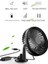 Vantuz Tek Kafa 5.5 Inç Fan Gale Üç Hız Kontrol USB Araba Fanı 12V-24V Elektrikli Fan (Yurt Dışından) 3