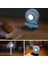 Taşınabilir Katlanır USB Fan LED Işık ile 3 Hız Ayarlanabilir Soğutucu Mini Fan Kullanışlı Küçük Masa Masaüstü USB Soğutma Fanı Yeşil (Yurt Dışından) 4