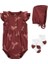 Layette Kız Bebek 3'lü Elbise Set Pembe Kuş Baskılı 1