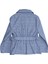 Dokuma Mavi Ekose Baharlık Kız Çocuk Ceket 5