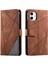 IPhone 12 Için Kılıf Mini Manyetik Kart Tutucu Kickstand Cüzdan Flip Folio (Yurt Dışından) 1