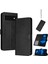 Toka Pu Deri ile Google Piksel 6 Saf Renk Kickstand Için Flip Case (Yurt Dışından) 1