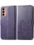 Samsung Galaxy M13 4g Flip Kapak Için Kılıf Zarif Iş Dört Yaprak (Yurt Dışından) 1