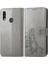 Tecno Spark 8 Için Kılıf Kısa Kayış Deri Kılıf Kapak Kapak Dört Yaprak (Yurt Dışından) 1