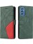 Samsung Galaxy M52 5g Iki Renkli Dikiş Kickstand Koruyucu Pu (Yurt Dışından) 1