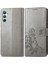 Samsung Galaxy A34 5g Zarif Iş Dört Yapraklı Yonca Flip Case (Yurt Dışından) 1