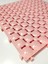 5 Adet 33X33X1,5 cm Ortopedik Plastik Yer Karosu, Geçkili Paspas, Islak Zemin Izgarası, Toz Pembe 1