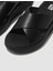 FitFlop F-MODE FW5 Hakiki Deri Siyah Kadın Çapraz Bantlı Terlik 8