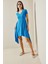 Saks Asimetrik V Yaka Örme Midi Elbise 5YXK6-48529-15 2