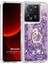 Xiaomi Mi 13T Kılıf Glitter Liquid Holder Mor 1