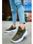 CH089 Cbt Low Top Lace Up Erkek Ayakkabı Haki 2