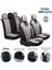 Subaru Tribeca Uyumlu Süet Oto Koltuk Kılıfı Ön Arka Set Gri Siena Serisi Scar 2