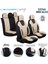 renault Clio 5 Uyumlu Süet Oto Koltuk Kılıfı Ön Arka Set Bej Siena Serisi Scar 2