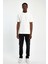 - Erkek Oversize Fit %100 Pamuk Kalın Dokulu Beyaz T-Shirt 2