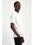 - Erkek Oversize Fit %100 Pamuk Kalın Dokulu Beyaz T-Shirt 3