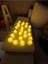 Yuvarlak Beyaz Pilli Led Mum Sarı Işık Ledli Tealight Mumlar Mum Işıklı Dumansız 24'Lü 1