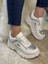 Günlük Kadın Spor Ayakkabı Yüksek Taban 6 cm Sneaker Siyah - Beyaz - Bej - Rugan - Süet 001 2