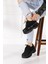 Günlük Kadın Spor Ayakkabı Yüksek Taban 6 cm Sneaker Siyah - Beyaz - Bej - Rugan - Süet 001 5