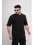 Erkek Over Size Basic Sade T-SHIRT%100 Pamuklu Kalın Dokulu Kumaş Bisiklet Yaka 1