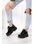 Günlük Kadın Spor Ayakkabı Yüksek Taban 6 cm Sneaker Siyah - Beyaz - Bej - Rugan - Süet 001 2