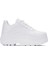 Günlük Kadın Spor Ayakkabı Yüksek Taban 6 cm Sneaker Siyah - Beyaz - Bej - Rugan - Süet 001 1