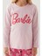 Barbie L1766-3 Kız Çocuk Uzun Kol Pijama Takımı 4
