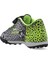 CRYSTAL Unisex Çocuk Halısaha Futbol Ayakkabısı Siyah / Yeşil 3