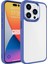 Apple iPhone 15 Pro Uyumlu Zore Krom Kapak-Lacivert 3