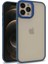 Apple iPhone 12 Pro Max Uyumlu Flora Kapak-Sierra Mavi 2