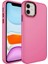 Apple iPhone 11 Uyumlu Metal Çerçeve ve Buton Tasarımlı Silikon Zore Luna Kapak-Pembe 1