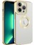 Apple iPhone 14 Pro Uyumlu Kamera Korumalı Logo Gösteren Zore Omega Kapak-Gold 1