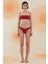 Yucca Burgundy Terry Askılı Atlet Bikini Takımı 1