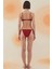 Blaze Burgundy Terry Kare Yaka Askılı Bikini Takımı 3