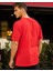 Erkek Bisiklet Yaka Düz Basic Baskısız Oversize Salas T-Shirt 2