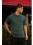 Erkek Bisiklet Yaka Düz Basic Baskısız Oversize Salas T-Shirt 2