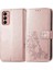 Samsung Galaxy M13 4g Flip Kapak Için Kılıf Zarif Iş Dört Yaprak (Yurt Dışından) 1