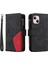 IPhone 13 Mini Fermuar Cüzdan Tarzı Dokuz Kart Yuvaları Iki Renkli (Yurt Dışından) 1