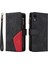 IPhone Xr Iki Renkli Dikiş Fermuar Cüzdan Tarzı Kickstand ile Kılıf (Yurt Dışından) 1