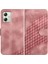 Motorola Moto G54 5g Manyetik Kart Tutucu Geometrik Desen Pu (Yurt Dışından) 1