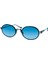 Carbone C3 50 Unisex Oval Füme Metal Güneş Gözlüğü 1