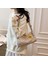 Moda Kore Tarzı Ekose Küçük Kare Çanta 2024 Yeni Moda Stil Kadife Büyük Kapasiteli Kadın Omuz Crossbody Çanta (Yurt Dışından) 4