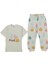 Kız Çocuk Ekru Meyve Baskılı Pijama Takımı 1