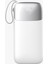30000 mAh PD 22.5 W Hızlı Şarj Kendinden Kablolu Type-C & Lightning Powerbank Beyaz SW-30PO3 7