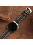 Samsung Watch 22mm Siyah Deri Kordon Gear S 3 Classic Frontier Watch 3 45 mm 46 mm Uyumlu Hakiki Deri Saat Kordonu Hakiki Deri Kayış 9