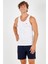 SlimFit Erkek Atlet Yaka Kolsuz Beyaz Atlet 824009 1