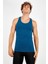 SlimFit Erkek Atlet Yaka Kolsuz Petrol Atlet 824009 1