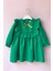 Fırfır ve Kurdele Detaylı Tasarım Yeşil Kız Çocuk Bebek Elbise 5