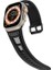 Apple Watch Series 3 4 5 44MM Kordon Hava Boşluklu Soft Silikon Siyah 1
