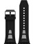 Apple Watch Series 3 4 5 44MM Kordon Hava Boşluklu Soft Silikon Siyah 3