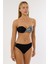4600 Gümüş Yaldız Desenli Straplez Bikini Takımı 1